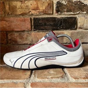 PUMA BMW Motorsport White Multicolor Soccer Shoes US Size Men's 10.5 304632 01